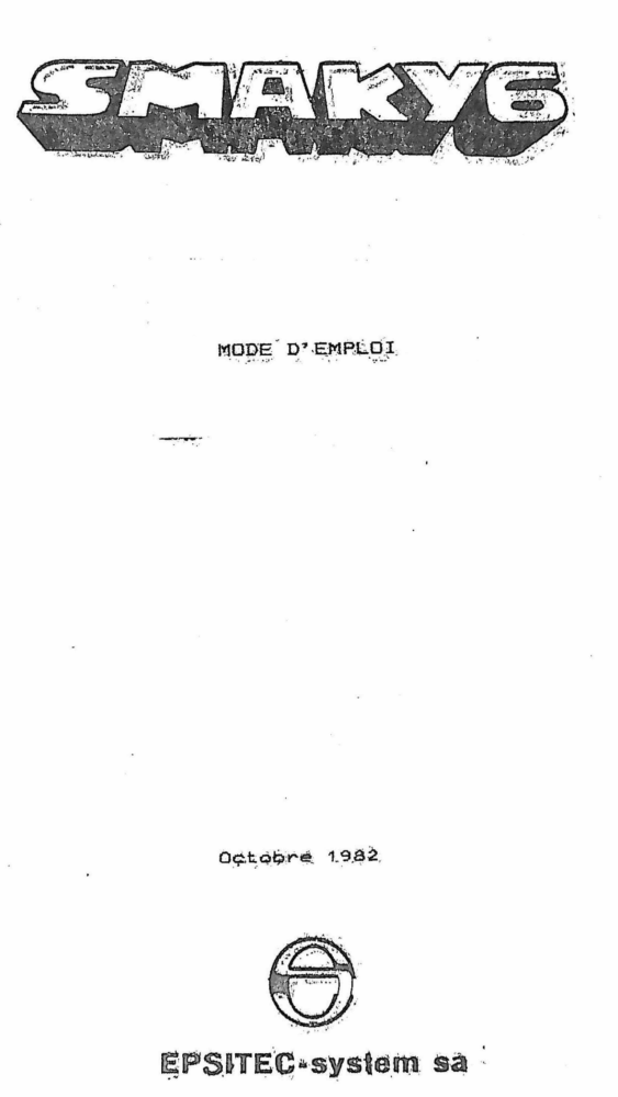 Mode d'emploi Smaky 6